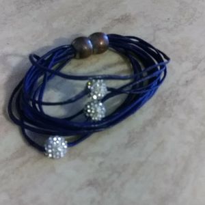 String magnet bling bracelet